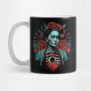 Frida Khalo Skeleton Mug